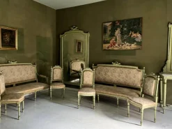 Pamono Venetian Living Room Set, Early 1900s, Set of 9><noscript><img width=