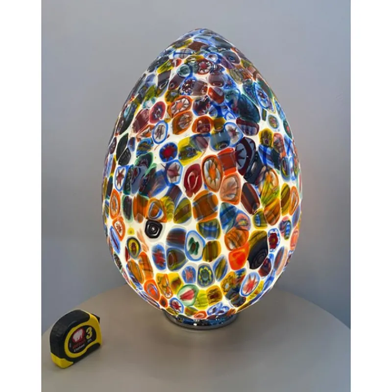 Clearance Pamono Venetian Multicolored Millefiori Murrine Table Lamp by Simoeng