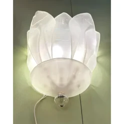 Hot Pamono Venetian Sanded Murano Glass Floreal Wall Sconces by Simoeng, Set of 2
