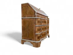 Pamono Venetian Style Walnut Desk with Drop-Leaf Door><noscript><img width=