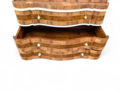 Pamono Venetian Style Walnut Desk with Drop-Leaf Door><noscript><img width=