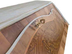 Pamono Venetian Style Walnut Desk with Drop-Leaf Door><noscript><img width=