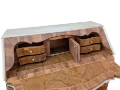 Pamono Venetian Style Walnut Desk with Drop-Leaf Door><noscript><img width=