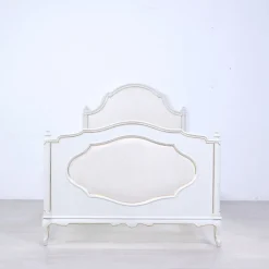 Pamono Venetian Style White Single Bed, 1980s> Beds & Bedroom Sets