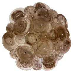Pamono Venied-Brown Disks Murano Glass Flush Mount by Simoeng> Ceiling Lights