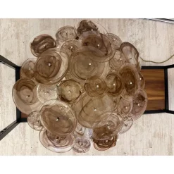 Pamono Venied-Brown Disks Murano Glass Flush Mount by Simoeng> Ceiling Lights