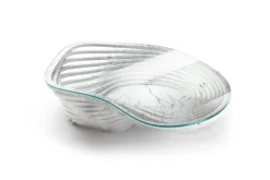Pamono Vertigo Coffee Table in Marble and Clear Glass by Barberini & Gunnell><noscript><img width=
