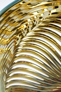 Pamono Vertigo Gold Side Table in 24k Gold-Plated Inox and Glass by Barberini & Gunnell><noscript><img width=