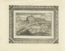 Pamono Very Antique Print of the City of Nice in France, 1700s> Posters