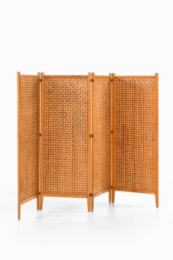 Online Pamono Very Folding Screen in Pine with Suede Strings, 1950s
