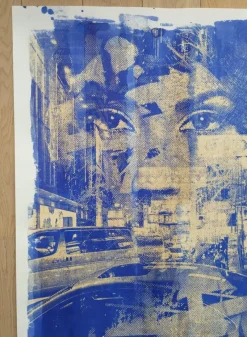 Discount Pamono Vhils, Blur, 2024, Acid-Fast Ink Screenprint