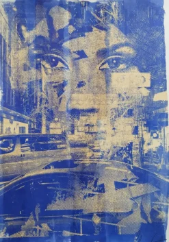 Discount Pamono Vhils, Blur, 2024, Acid-Fast Ink Screenprint
