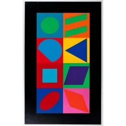Pamono Victor Vasarely, Geometric Composition, 1980s, Multiple><noscript><img width=