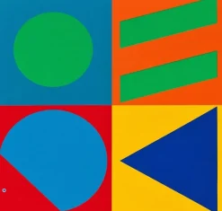 Pamono Victor Vasarely, Geometric Composition, 1980s, Multiple><noscript><img width=