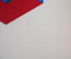 Pamono Victor Vasarely, Kinetic Composition: Bi Hexa, Screenprint><noscript><img width=