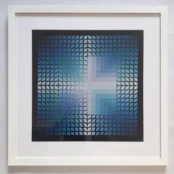 Sale Pamono Victor Vasarely, Op Art Poster, 1972, Pigment Print