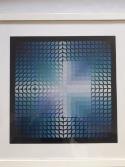 Sale Pamono Victor Vasarely, Op Art Poster, 1972, Pigment Print
