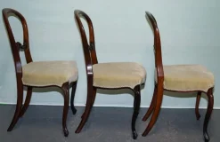 Best Pamono Victorian Balloon Back Dinning Chairs, 1860, Set of 6
