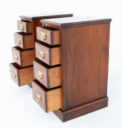 Pamono Victorian Bedside Chests of Drawers 1880, Set of 2><noscript><img width=