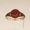 Sale Pamono Victorian Bohemian Bangle Bracelet with Rose Cut Garnets, 19th Century