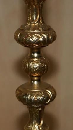 Hot Pamono Victorian Brass Coat Hat & Scarf Stand with Dolphin Cast Legs, 1880s