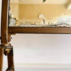 Pamono Victorian Brass Mirrored Fire Screen><noscript><img width=