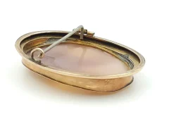 Clearance Pamono Victorian Brooch with Cameo in 14-Karat Gold