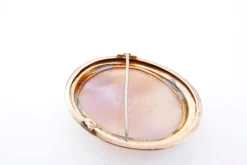Clearance Pamono Victorian Brooch with Cameo in 14-Karat Gold