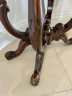 Hot Pamono Victorian Burr Walnut Card Table, 1860s