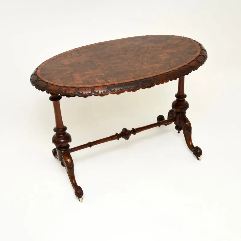 Pamono Victorian Burr Walnut Occasional Table, 1860s> Coffee & Side Tables