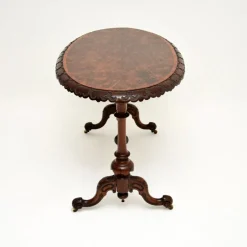 Pamono Victorian Burr Walnut Occasional Table, 1860s><noscript><img width=