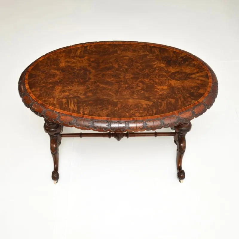 Pamono Victorian Burr Walnut Occasional Table, 1860s> Coffee & Side Tables