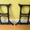 Clearance Pamono Victorian Cast Iron Hand Decorated Table Legs, Set of 2