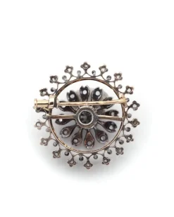 Pamono Victorian Circular Diamond Brooch> Brooches