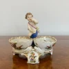 Pamono Victorian Continental Porcelain Salt & Pepper Holders, 1880s, Set of 3> Salt & Pepper Shakers