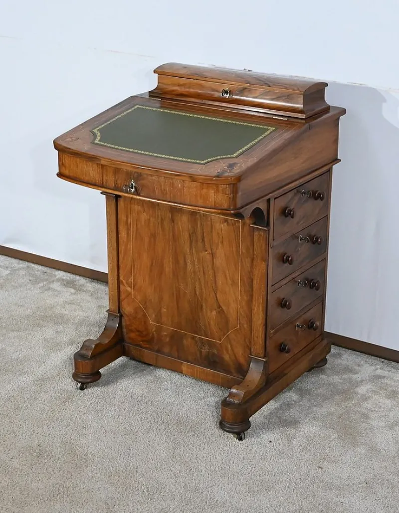 Sale Pamono Victorian Davenport Secretaire in Walnut, England