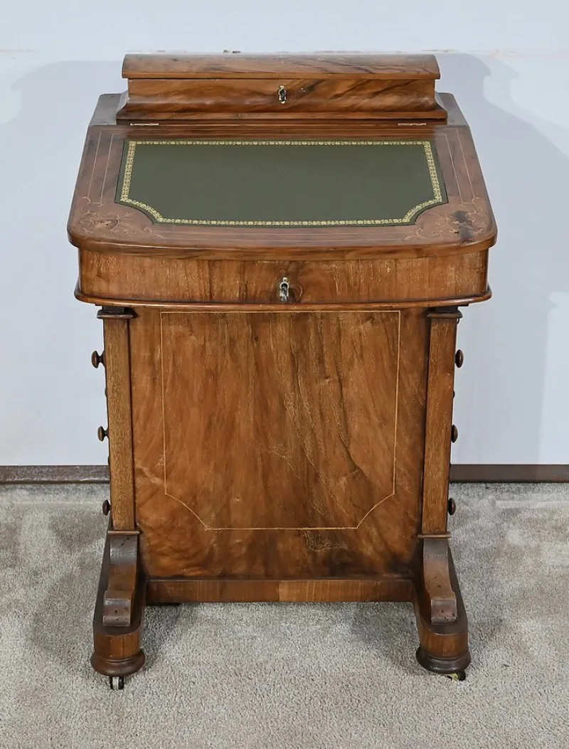Sale Pamono Victorian Davenport Secretaire in Walnut, England