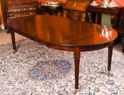 Hot Pamono Victorian Dining Table and Barback Dining Chairs, 1890s, Set of 9
