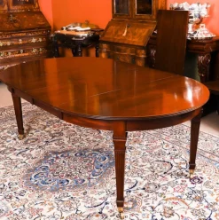 Hot Pamono Victorian Dining Table and Barback Dining Chairs, 1890s, Set of 9