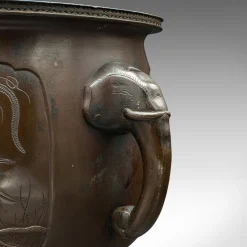 Pamono Victorian Edo Planter in Bronze, Japan, 1860s><noscript><img width=