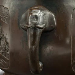 Pamono Victorian Edo Planter in Bronze, Japan, 1860s><noscript><img width=