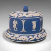 Online Pamono Victorian English Jasperware Cheese Keeper or Serving Dome in the Style of Wedgwood