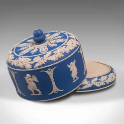 Online Pamono Victorian English Jasperware Cheese Keeper or Serving Dome in the Style of Wedgwood