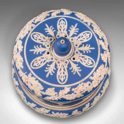 Online Pamono Victorian English Jasperware Cheese Keeper or Serving Dome in the Style of Wedgwood