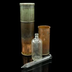 Outlet Pamono Victorian English Meteorological Rain Gauge in Copper, 1900s, Set of 4