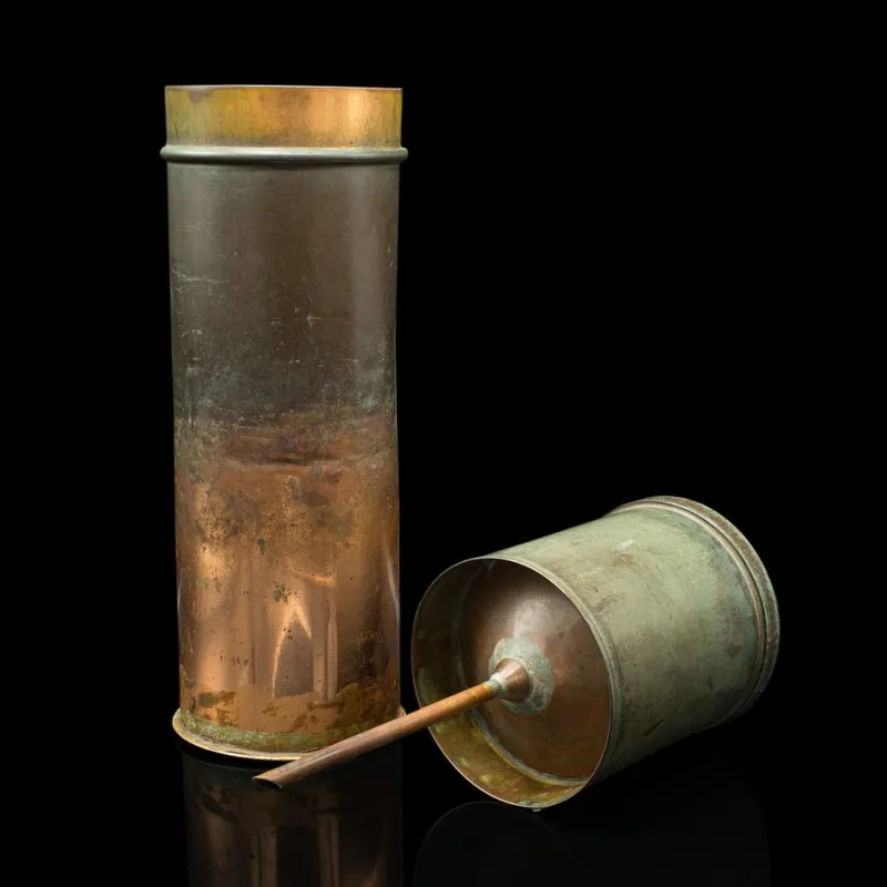 Outlet Pamono Victorian English Meteorological Rain Gauge in Copper, 1900s, Set of 4