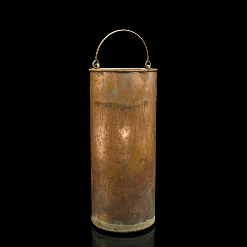 Outlet Pamono Victorian English Meteorological Rain Gauge in Copper, 1900s, Set of 4