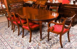 Best Pamono Victorian Flame Mahogany Extending Dining Table, 1890s
