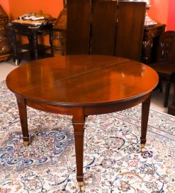 Best Pamono Victorian Flame Mahogany Extending Dining Table, 1890s