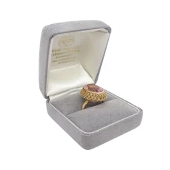 Outlet Pamono Victorian French Rose Ring with 18kt Gold, France